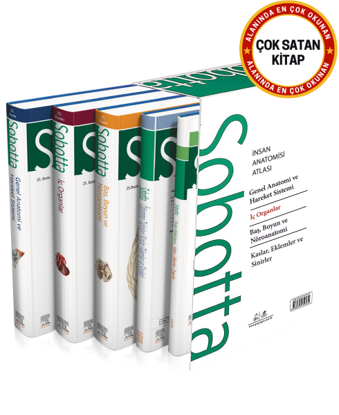 Sobotta İnsan Anatomisi Atlası Seti 4 Cilt ( 25. En Son Baskı - Türkçe 13. En Son Baskı)